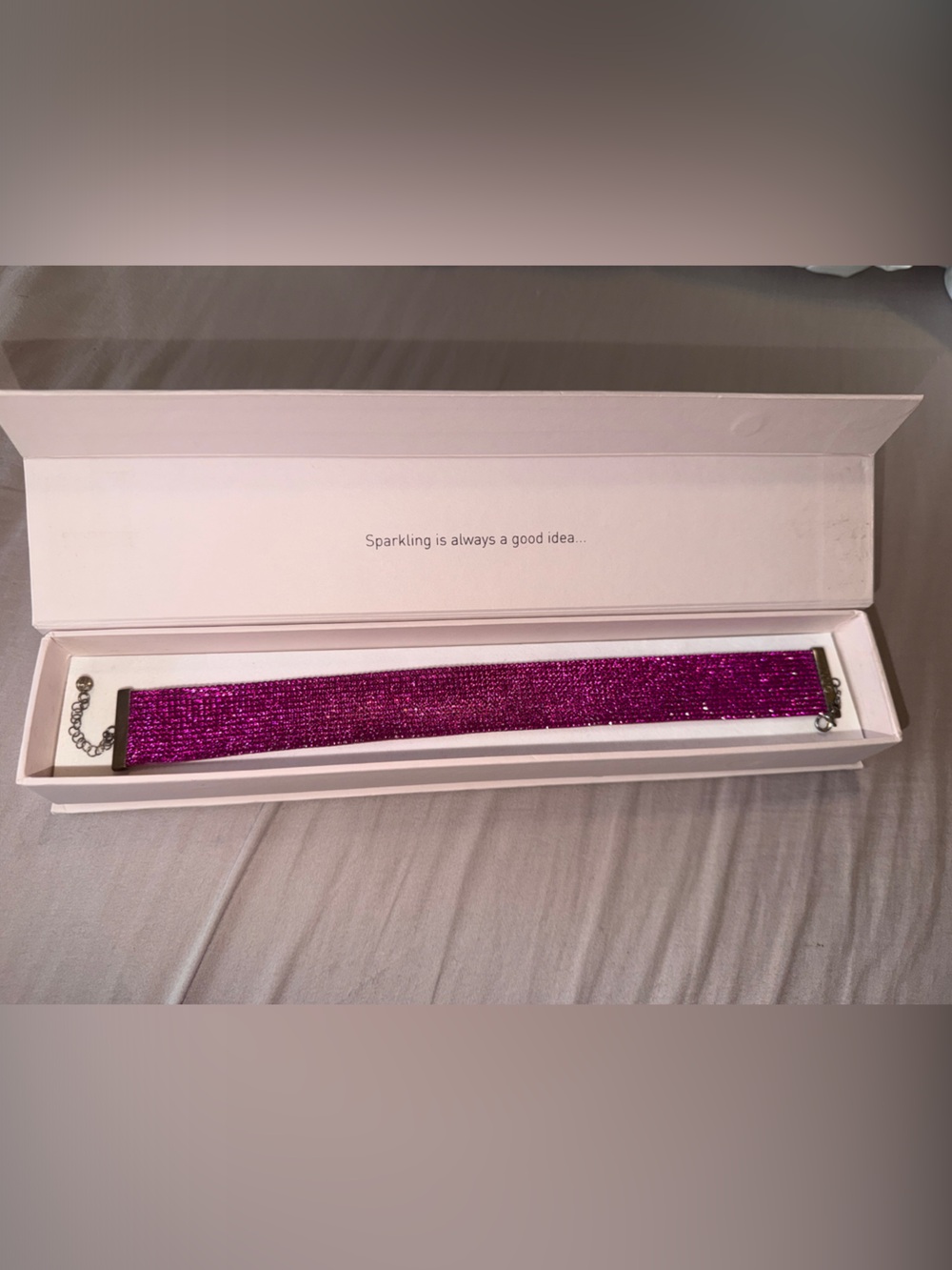 NUE Studio Charlotte Choker in Barbie Pink NWT